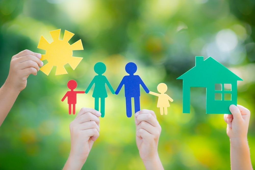 cut-out of family