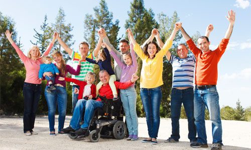 People with and without disabilities
