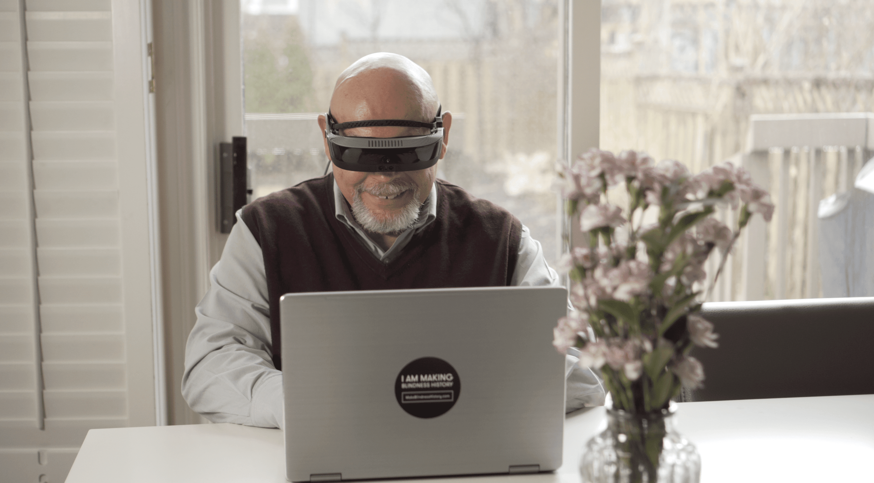 Electronic glasses help visually impaired.