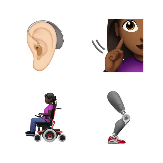 Disability-themed emoji.