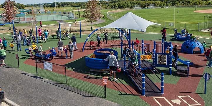Inclusive playgrounds are communal spaces for all. 