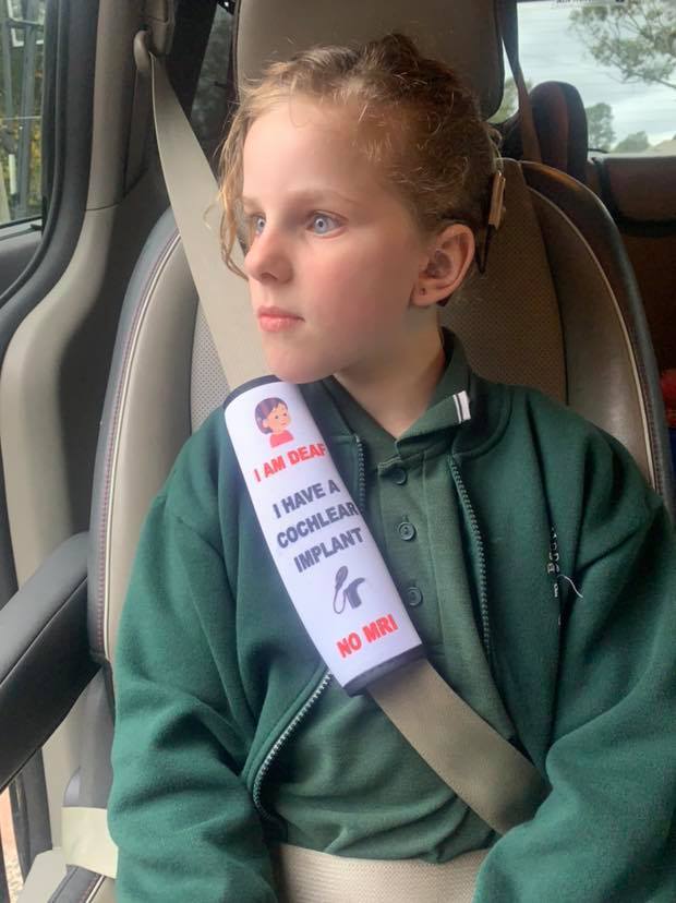 Specialized gear for children with disabilities ensures safe car rides.