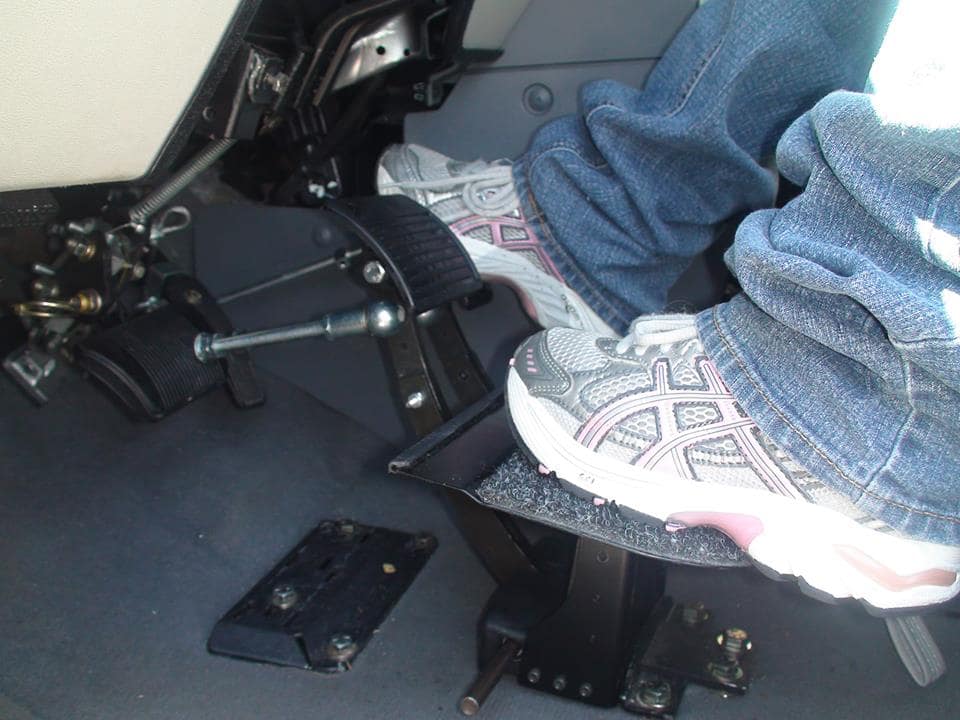 Pedals and steering options can be adaptive. 