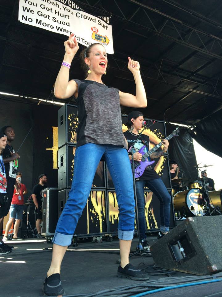 Joann Benfield music interprets at the Warped Tour.
