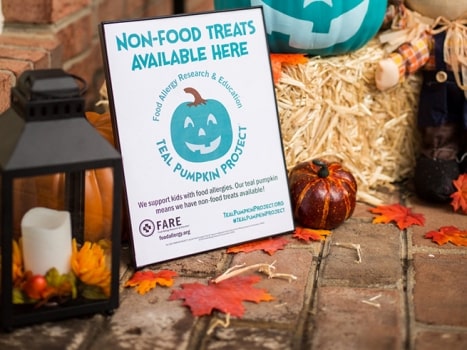 The Teal Pumpkin Project promotes food allergy awareness.