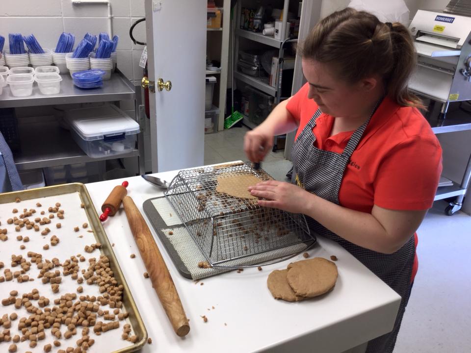 Two moms launch dog treat business in honor of daughters with disabilities.