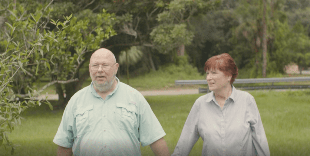 Forrest Ault with his wife Anne
