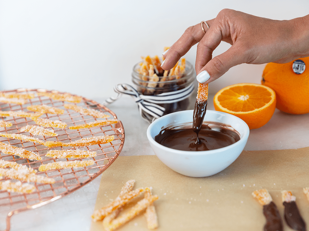 chocolate dipped orange peel 