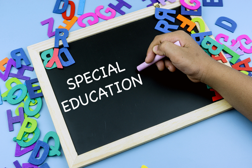 special education written in chalk on blackboard