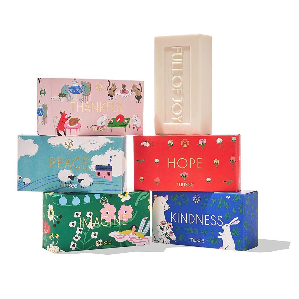 This fresh scented gift basket gives back.