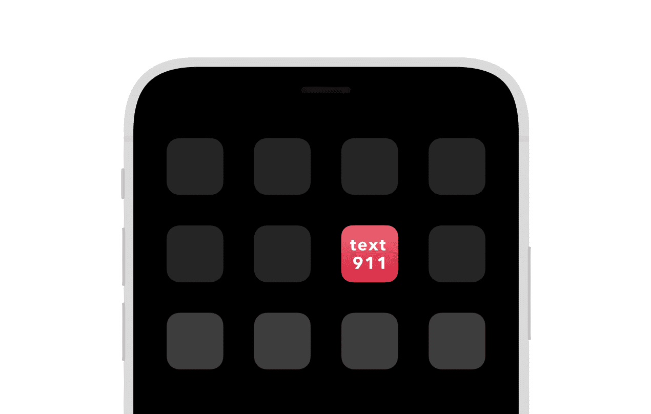 mobile app of text 911